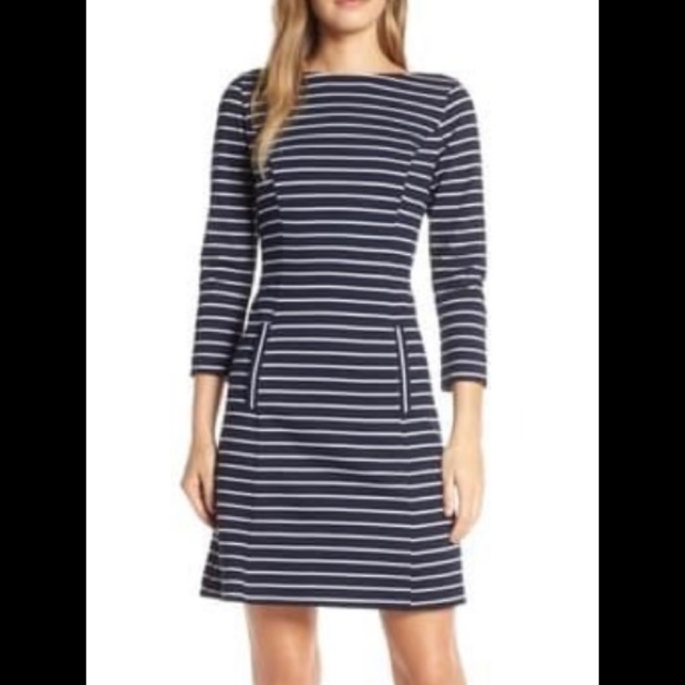 1901 Boat neck Ponte dress